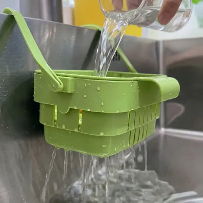 🔥BUY 1 GET 1 FREE🗽Foldable Sink Drain Basket – Food-Grade PP Anti-Clog Strainer, Space-Saving, Tool-Free Install