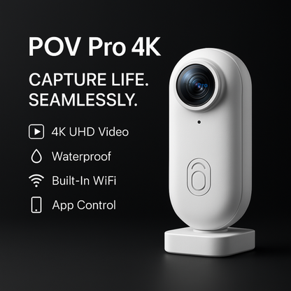 🚀 POV-Pro 4K Action Camera — Wearable, Magnetic & Hands-Free!