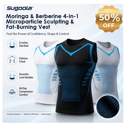 Sugoola® Moringa & Berberine 4-in-1 Microparticle Sculpting & Fat-Burning Vest
