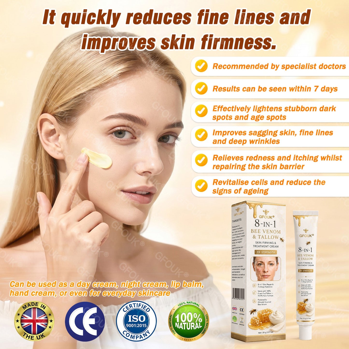 🫧🐝 Recommended by St Thomas’ Hospital, London · Official Boots Pharmacy ✨ GFOUK® Bee Venom Skin Renewal Cream