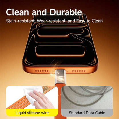 Avasoma® 240W SuperCharge 360° Rotating Invisible Stand Detachable 2-in-1 Charging Cable, Zinc Alloy Silicone Type-C Cable, Compatible with Apple and Samsung, Essential for Gaming, Office and Car Use