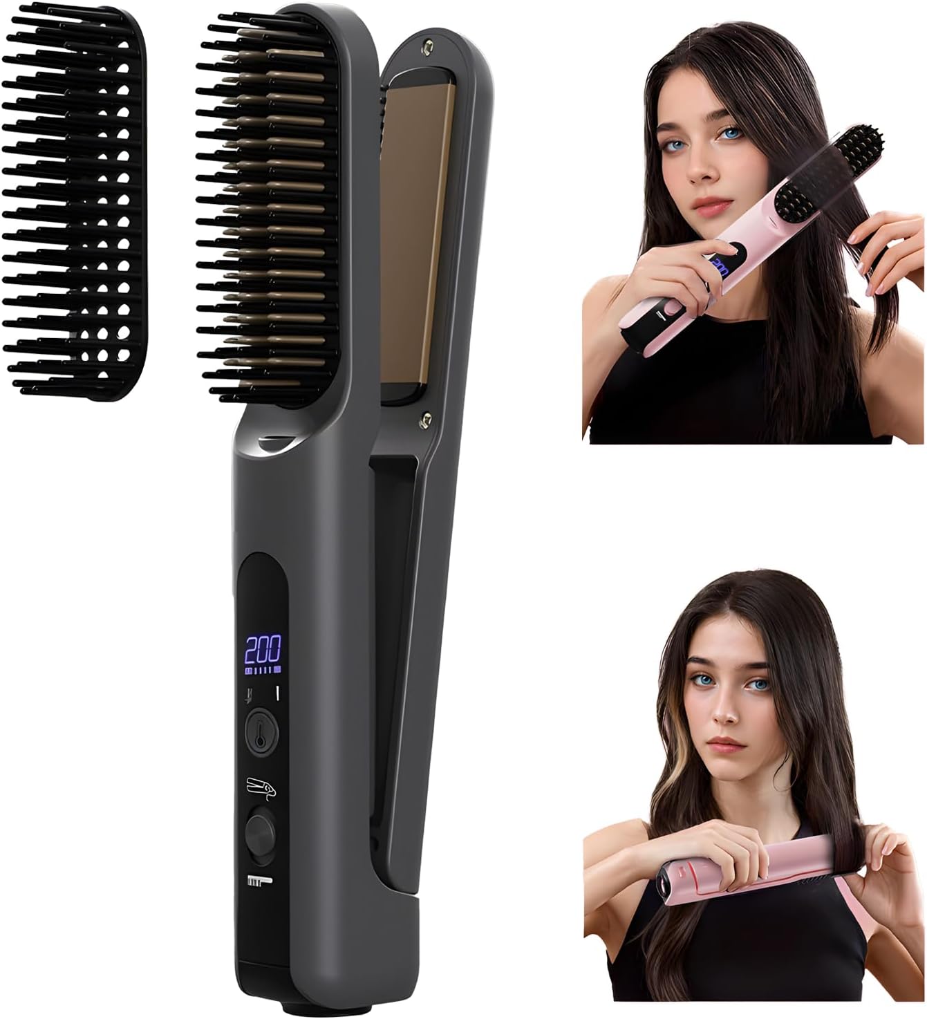 🔥Last day discount🔥Avasoma® A comb and straightener in one!