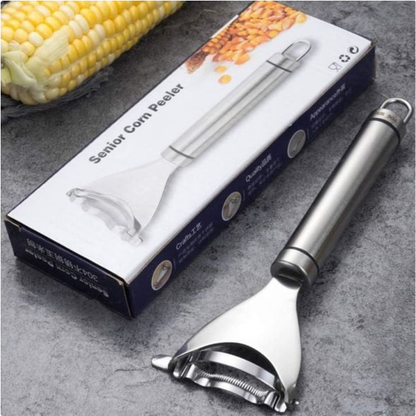 Avasoma® 2 Counts Corn Peeler, Stainless Steel Corn Stripper Tool for Efficient Corn Kernel Removal
