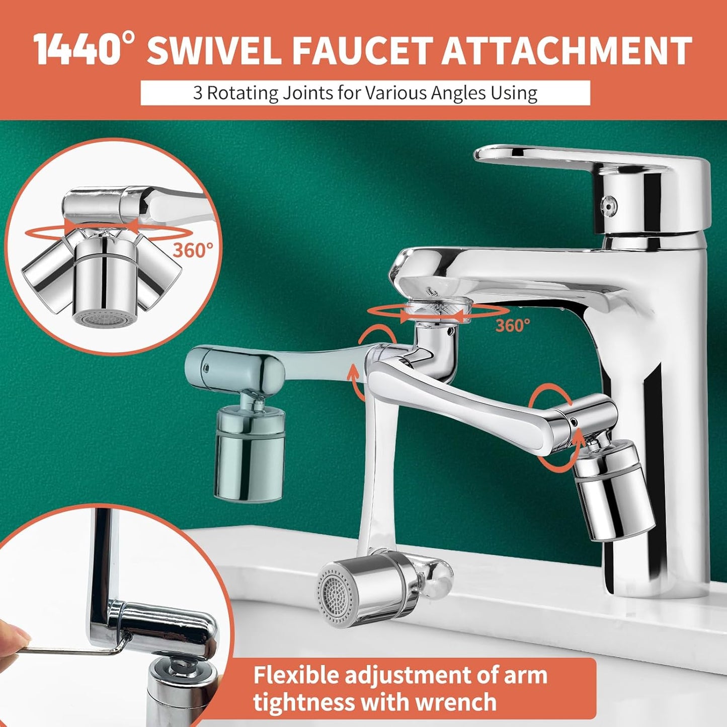 Avasoma® 1080° Swivel Faucet - Multifunctional Universal Robotic Arm🎁