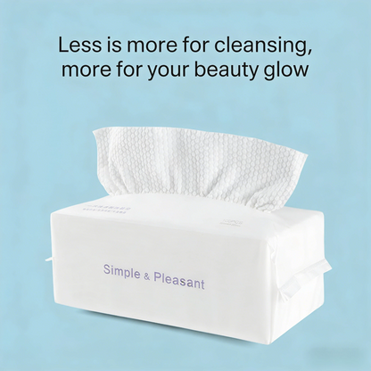 Avasoma® Disposable Bio-Based Cleansing Wipes, Makeup Remover Dry Wipes, 1 Pack of 40 Sheets