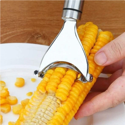 Avasoma® 2 Counts Corn Peeler, Stainless Steel Corn Stripper Tool for Efficient Corn Kernel Removal