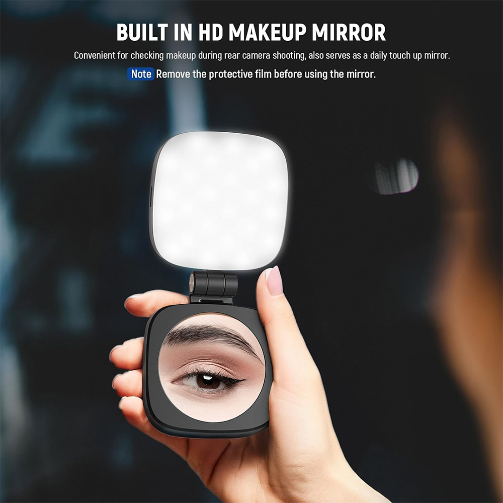 🤳Avasoma® 3-in-1 Magnetic Light: Fill Light, Selfie Mirror & Portable Phone Stand