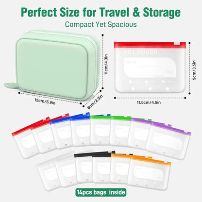 Avasoma® 🏆Flash Sale⚡ 50K+ SOLD! Waterproof Pill Pouch Set-14Pcs Bags Inside