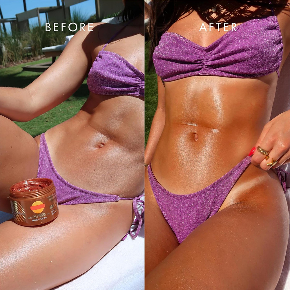 🌞IEY® Carroten Gold Shimmer Tanning Gel | Browning Tan Accelerator | Non-Greasy, Water-Resistant with Carrot & Coconut Oil