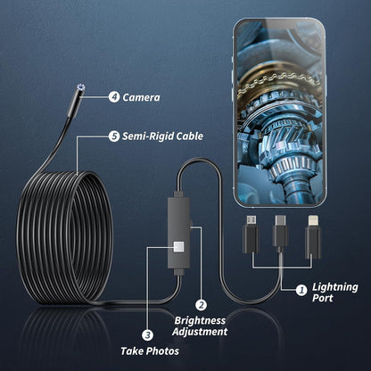 Avasoma® 1920P HD,  works with any iPhone or Android. Plug in. See everything
