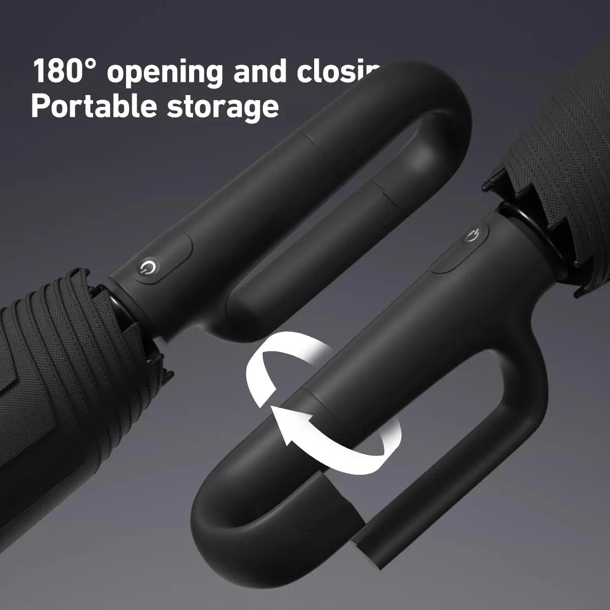 Avasoma®Portable Automatic Folding Umbrella, Windproof Waterproof with Loop Buckle