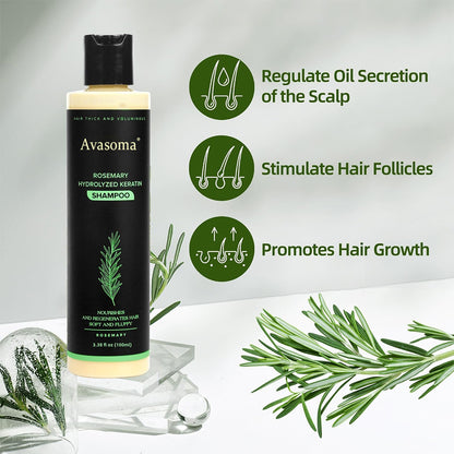 🔥LAST DAY 50% OFF🔥Avasoma® Organic Rosemary Hair Growth Shampoo