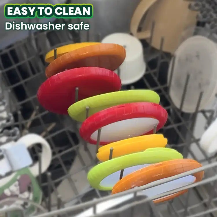 Avasoma®| Set of 4 Reusable Fruit and Veggie Savers - Ideal for Avocados, Tomatoes, Apples, Garlic, Onions, and More