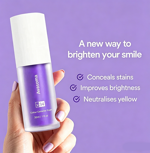 🦷Avasoma® Teeth V34 Color Corrector Serum | 30s Yellow Neutralizer & Zero Sensitivity Care