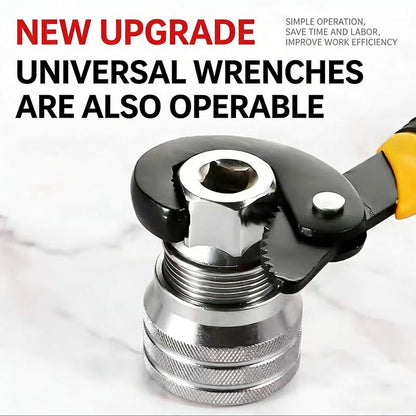 🗽🎁Multi-Function Universal Socket Wrench Tool - Universal Maintenance Tool, Adjustable Universal Socket Wrench, Universal Socket Tool for 3/8\" Drive Ratchet Torque Wrench & Power Drill