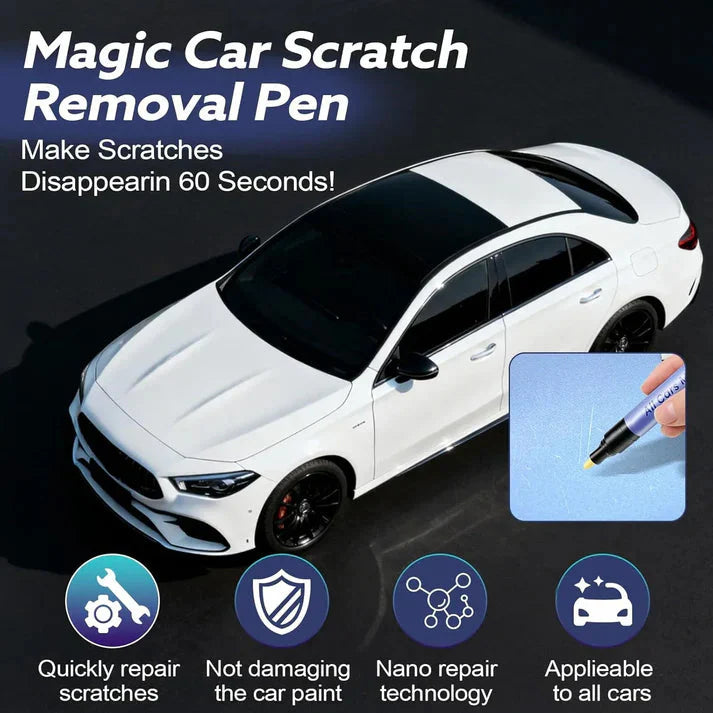 Avasoma®🔥Final 3 Day: 60%OFF🖊️Magic Car Scratch Removal Pen, Car Paint Scratches Quick Repair for All Car Colors