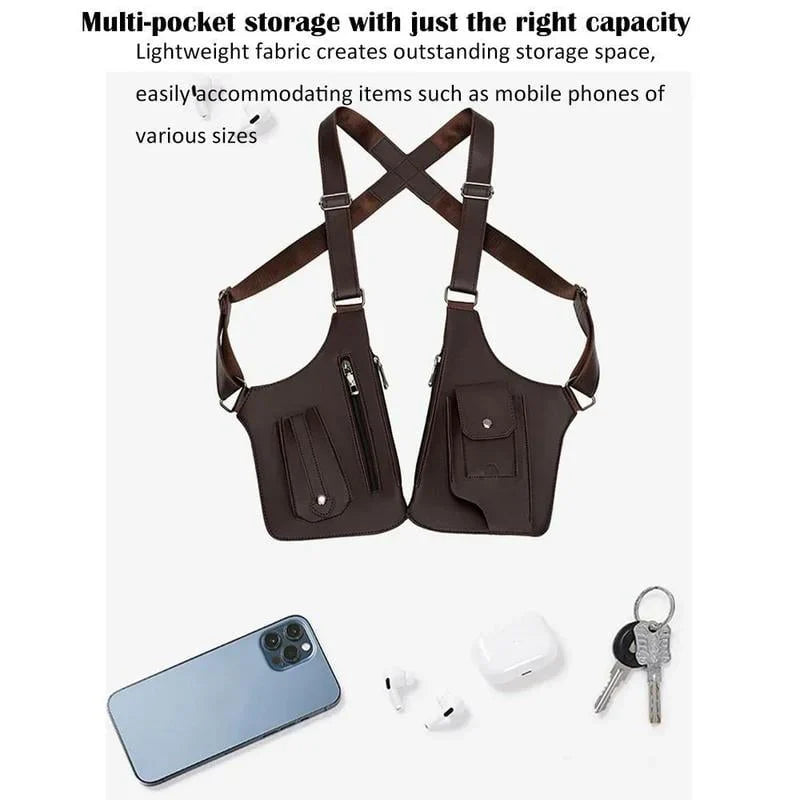 🧍‍♂️Avasoma® | Premium Leather Adjustable Underarm Shoulder Bag for Men & Women