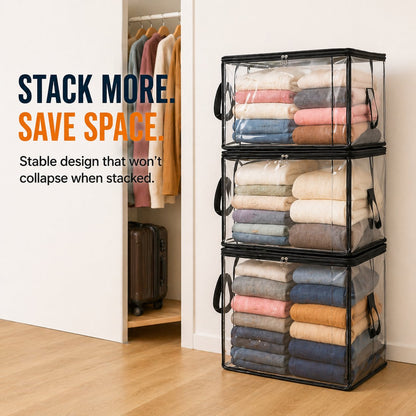 🗽🎁LAST DAY 50% OFF ✨📦lovyanocosh® Large Heavy-Duty Thick Plastic Clear Storage