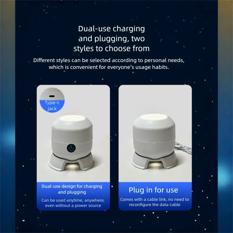 Avasoma® Rotating LED Pattern Projection Desk Lamp