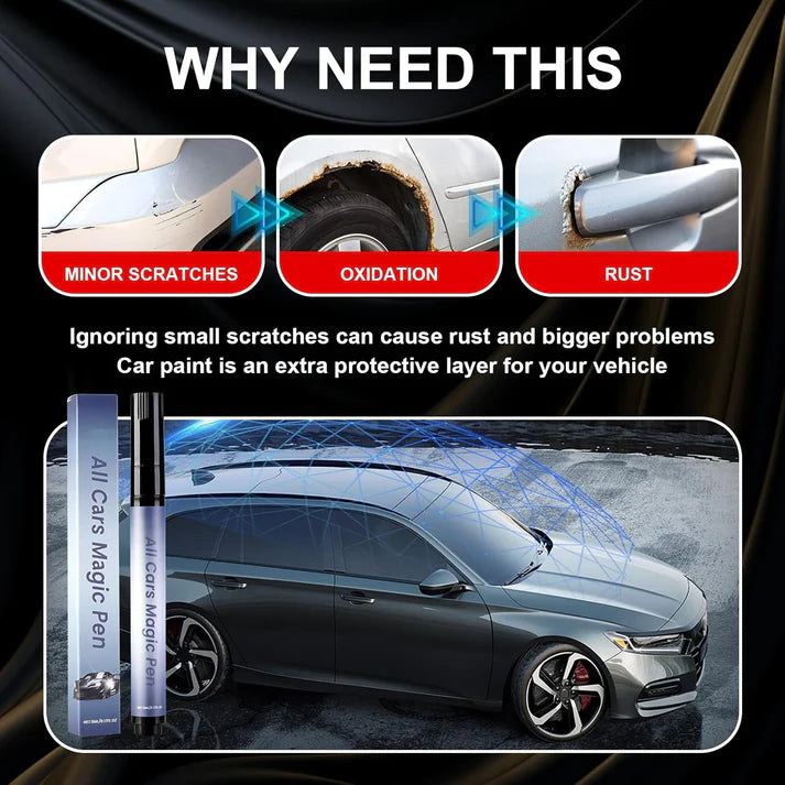 Avasoma®🔥Final 3 Day: 60%OFF🖊️Magic Car Scratch Removal Pen, Car Paint Scratches Quick Repair for All Car Colors
