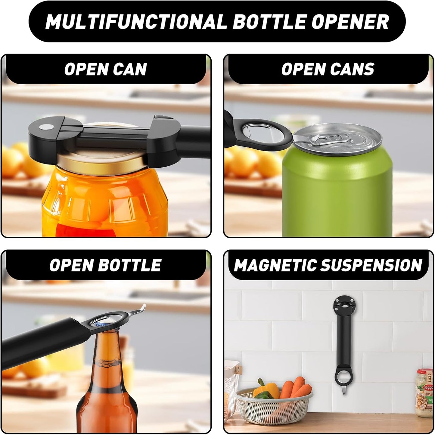 Avasoma® Three-In-One Multi-Function Bottle Opener❤️ -up