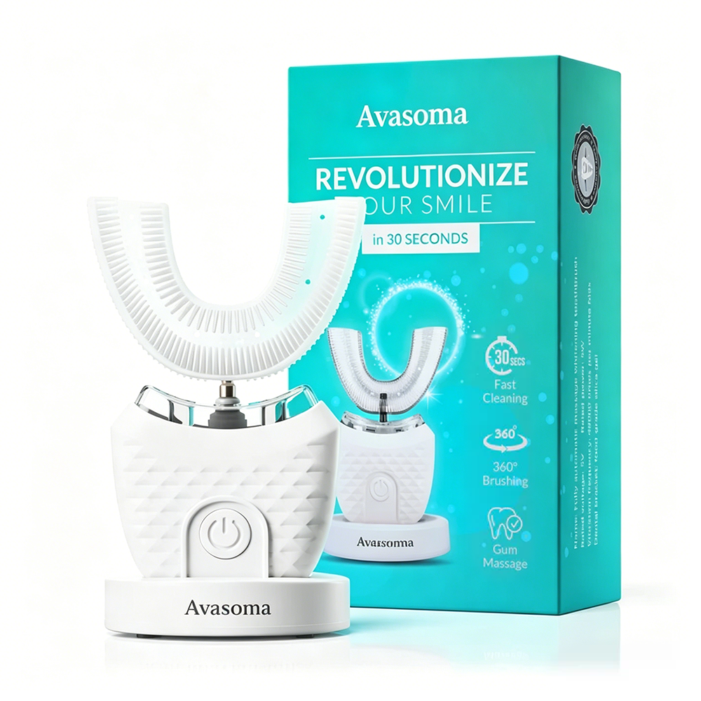 🦷Avasoma® 360° Whitening Toothbrush | Professional Deep Clean in Just 30 Seconds