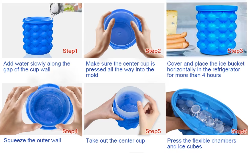 Avasoma®| Portable Rapid-Freeze Silicone Ice Bucket: The Ultimate Party Essential for Chilled Drinks Anytime, Anywhere 🌊