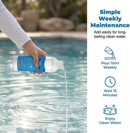 🌊Stop Swimming in Harsh Chemicals! Get Crystal Clear, Odorless Pool Water in Minutes. ✨