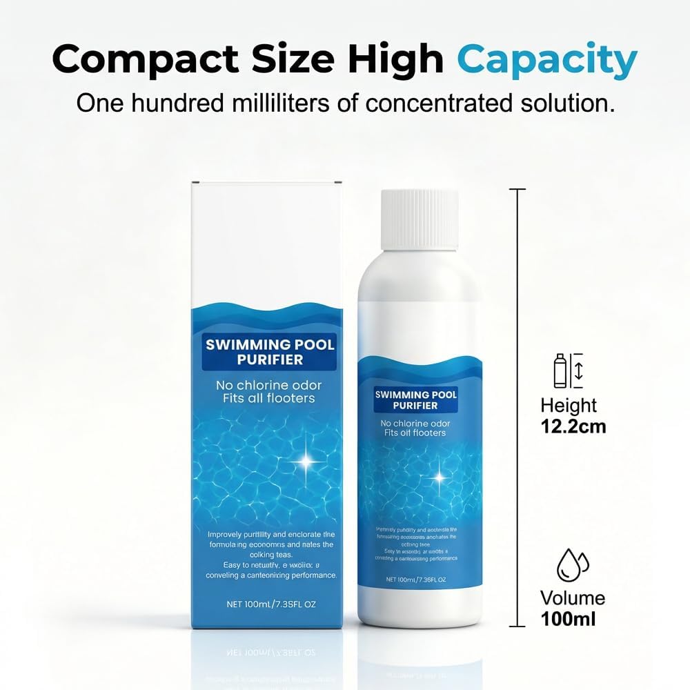 🌊Stop Swimming in Harsh Chemicals! Get Crystal Clear, Odorless Pool Water in Minutes. ✨