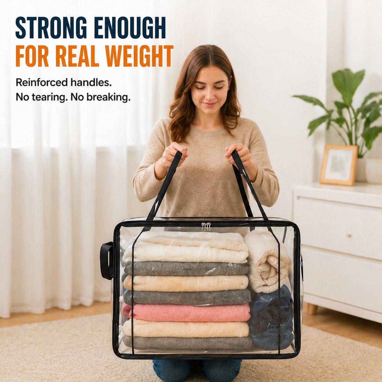 🗽🎁LAST DAY 50% OFF ✨📦lovyanocosh® Large Heavy-Duty Thick Plastic Clear Storage