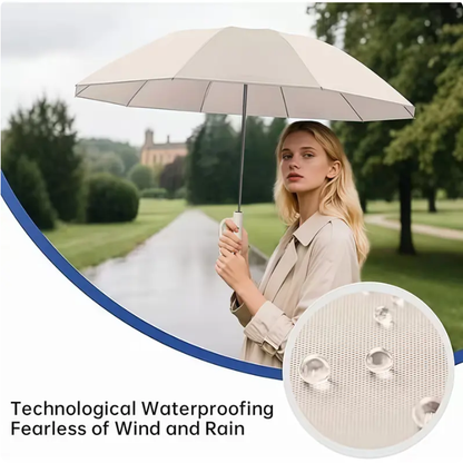 Avasoma®Portable Automatic Folding Umbrella, Windproof Waterproof with Loop Buckle