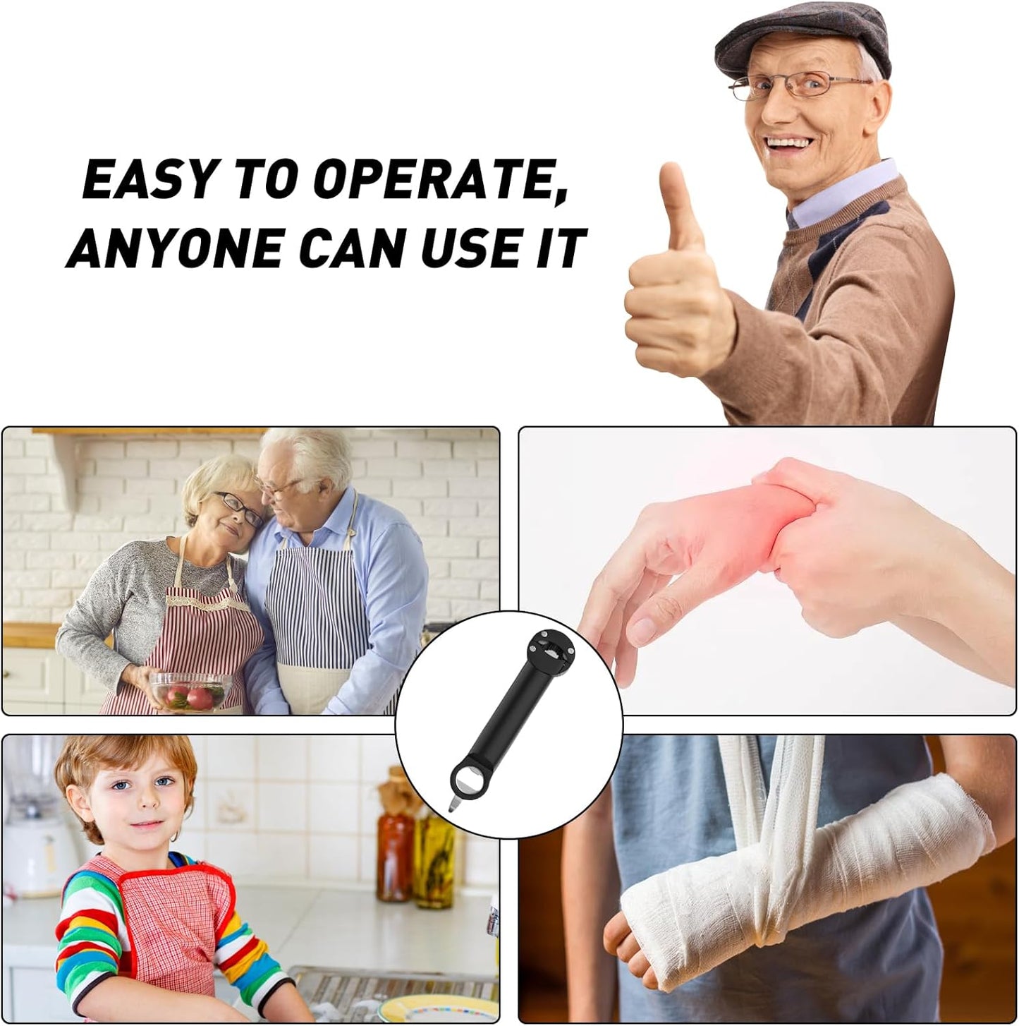 Avasoma® Three-In-One Multi-Function Bottle Opener❤️ -up