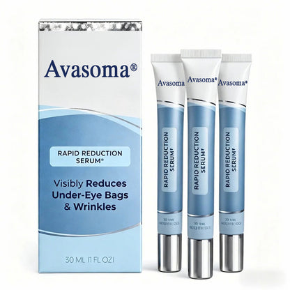 Avasoma® Rapid Reduction Eye Serum - Anti Aging Wrinkle Remover for Face, Scientific formula for easy absorption without greasiness