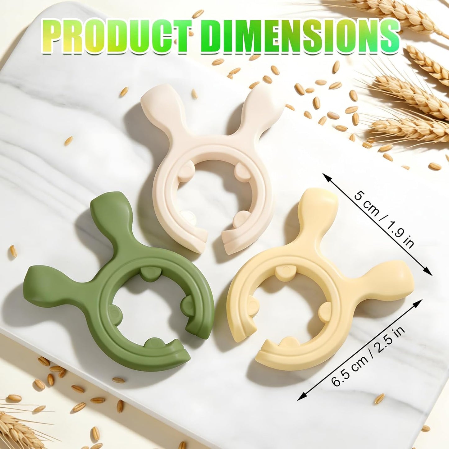 Avasoma® 3-Piece Silicone Pot Clip & Spoon Rest Set – Heat-Resistant Lid Lifter & Utensil Holder