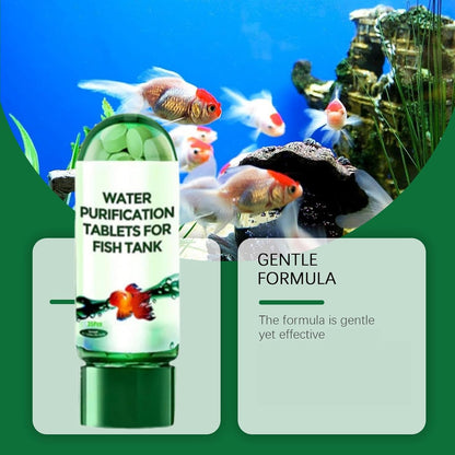 🐠Crystal Clear Aquarium Water Tablets – Fast-Acting Purification, pH Balanced, Safe & Easy Maintenance for Fish Tanks & Ponds