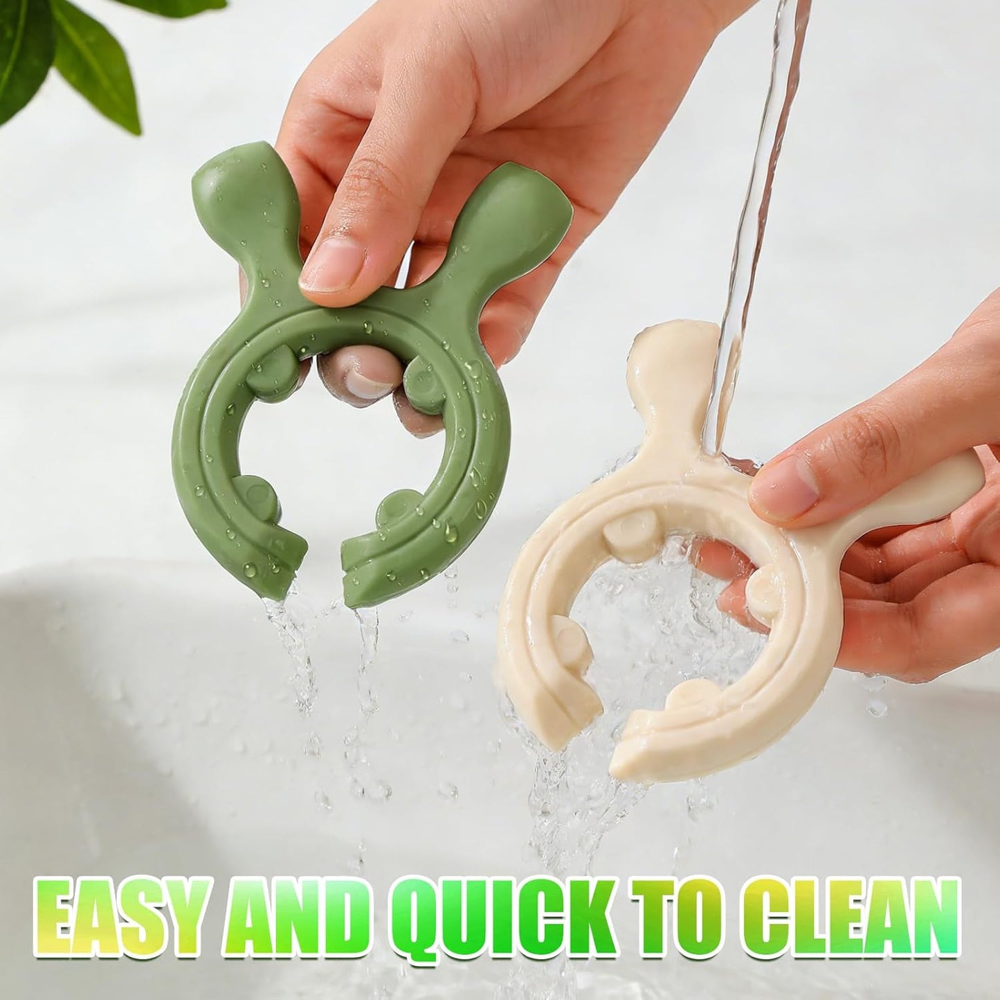Avasoma® 3-Piece Silicone Pot Clip & Spoon Rest Set – Heat-Resistant Lid Lifter & Utensil Holder