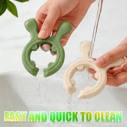 Avasoma® 3-Piece Silicone Pot Clip & Spoon Rest Set – Heat-Resistant Lid Lifter & Utensil Holder