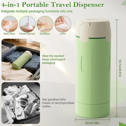 🔥 Upgrade Your Travel Gear! 4-in-1 Compact Travel Dispenser – 50% OFF Limited Deal