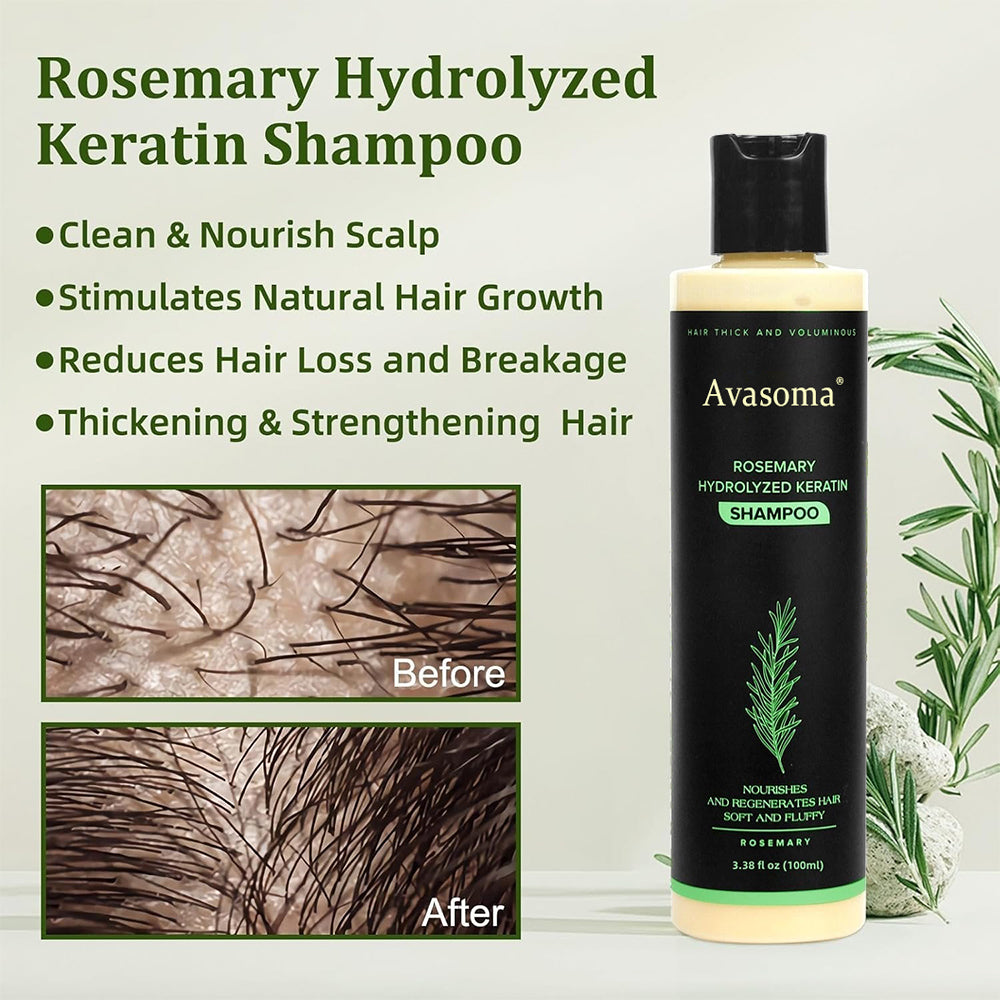 🔥LAST DAY 50% OFF🔥Avasoma® Organic Rosemary Hair Growth Shampoo