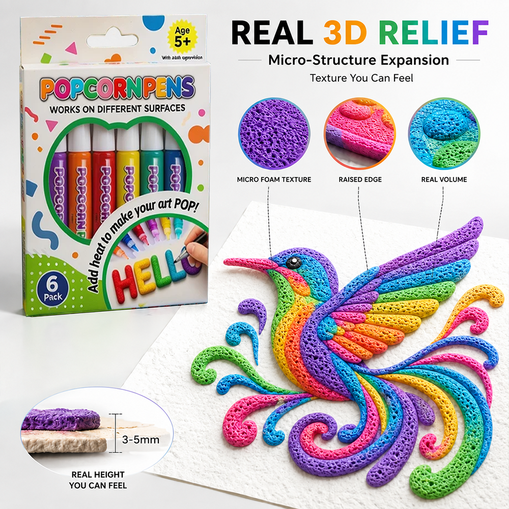 Save 50% by ordering today丨🗽✅IEY® 3D Relief Art Pen – Turn Flat Drawings Into Touchable 3D Art