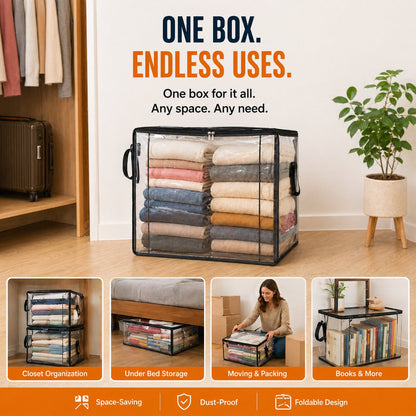 🗽🎁LAST DAY 50% OFF ✨📦lovyanocosh® Large Heavy-Duty Thick Plastic Clear Storage