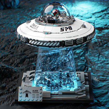 🛸 Out of This World! LED-Ready UFO Galactic Spaceship Kit ✨