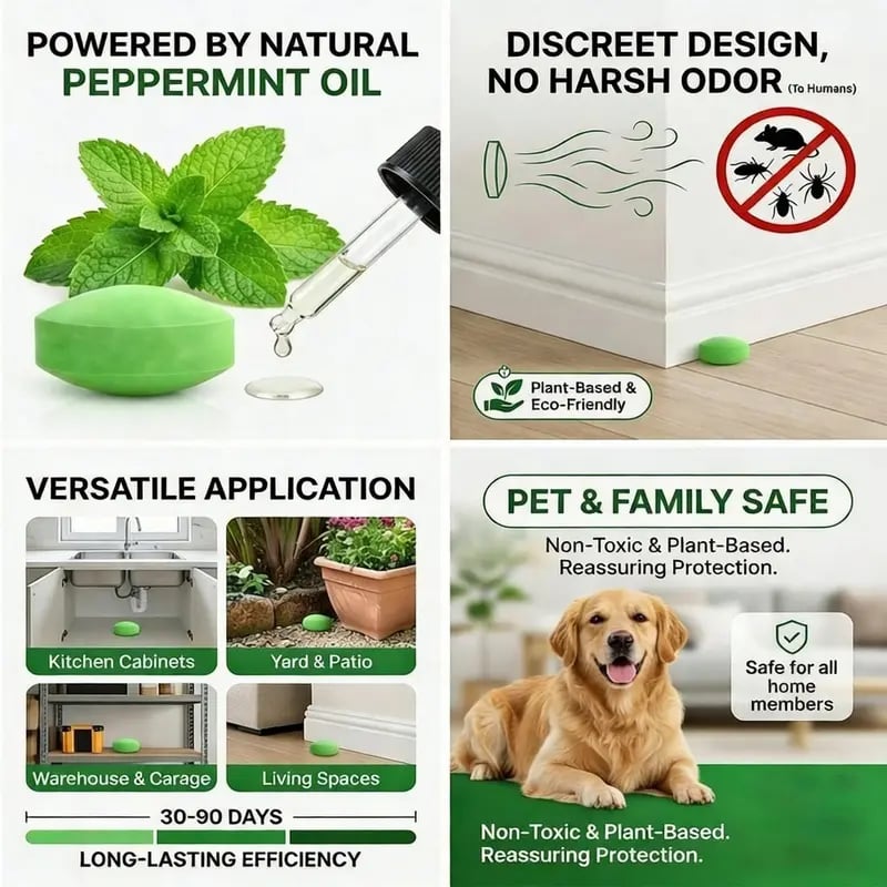 Avasoma® 12- Pack Popular Natural Rodent Repellent Balls, Natural Pest Repellent ❤️