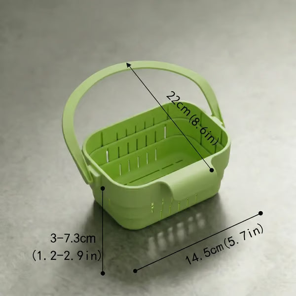 🔥BUY 1 GET 1 FREE🗽Foldable Sink Drain Basket – Food-Grade PP Anti-Clog Strainer, Space-Saving, Tool-Free Install