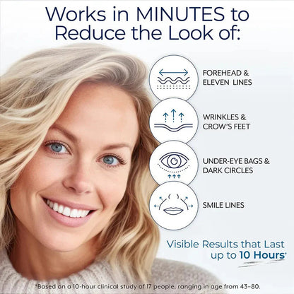 Avasoma® Rapid Reduction Eye Serum - Anti Aging Wrinkle Remover for Face, Scientific formula for easy absorption without greasiness