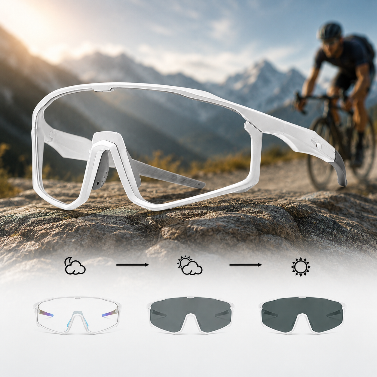🔥HOT SALE 49% OFF☀️🕶️UV400 Photochromic Polarized Safety Glasses – 🥇Impact Resistant Outdoor Sports & Work Eyewear✨