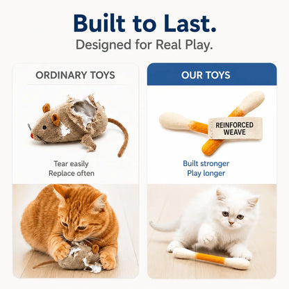 Giant Q-Tip Cat Toys with Catnip