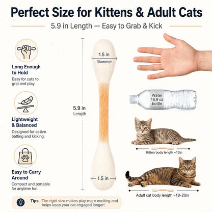 Giant Q-Tip Cat Toys with Catnip