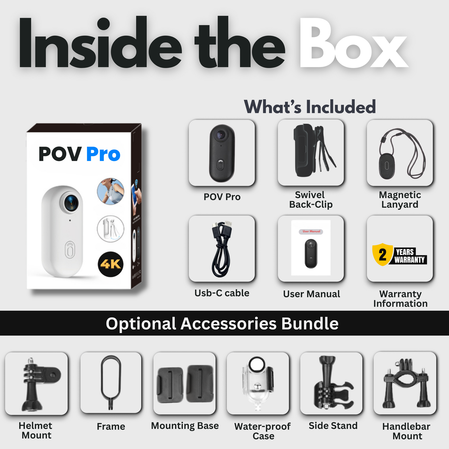 🚀 POV-Pro 4K Action Camera — Wearable, Magnetic & Hands-Free!