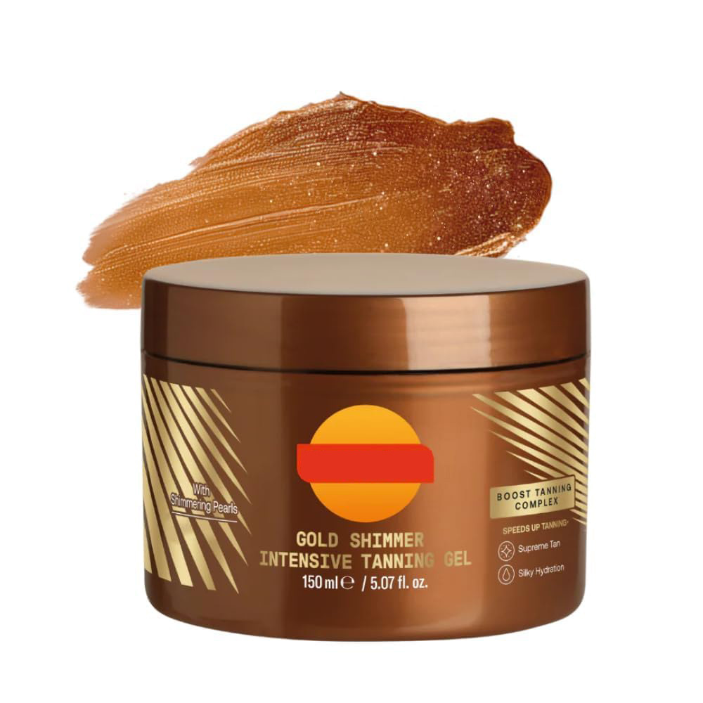 🌞IEY® Carroten Gold Shimmer Tanning Gel | Browning Tan Accelerator | Non-Greasy, Water-Resistant with Carrot & Coconut Oil